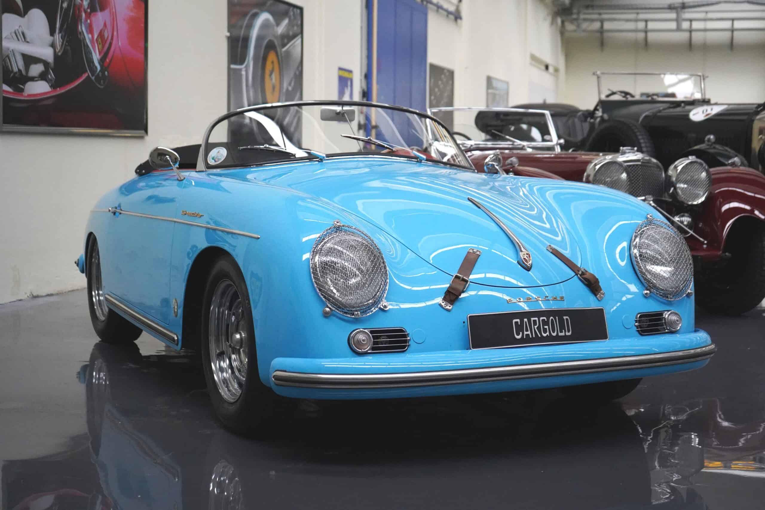 Bild von Porsche-356-1600-Speedster-blau-1957