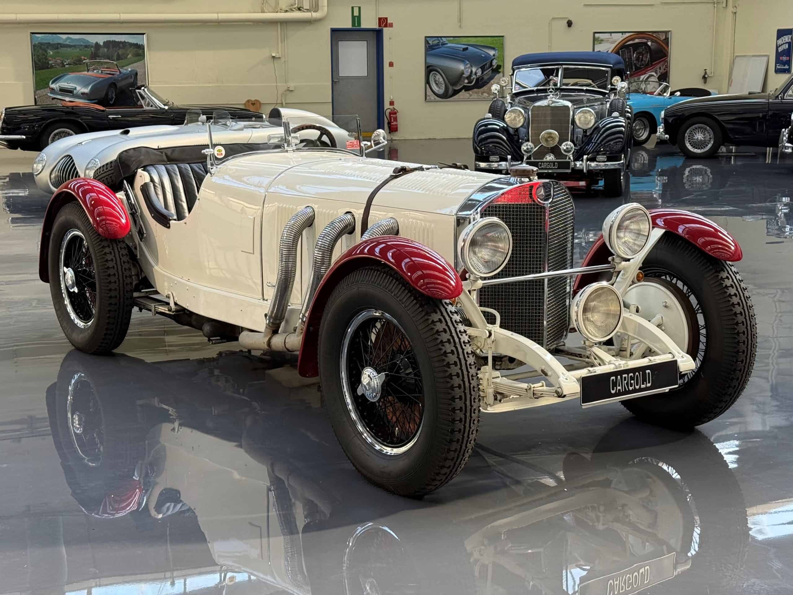 1929-Mercedes-710-SSK-Original-Motor Bild von Mercedes 710 SSK