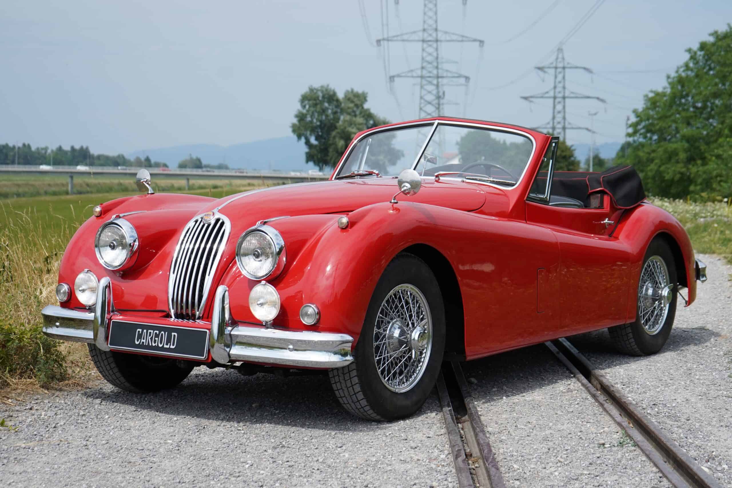 1957-Jaguar-XK140-DHC-SE-Vollrestauriert-C-Kopf Bild von Jaguar XK140 SE Drop Head Coupé